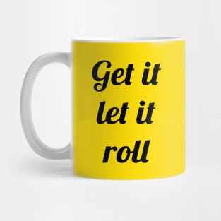 BTS get it let it roll text Mug